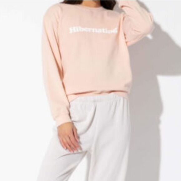 SUBURBAN RIOT Women’s Top Hibernating Willow Sweatshirt Size XSmall Blush Pink - Picture 3 of 5
